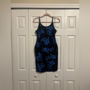 CHINESE DRAGON BODYCON DRESS
